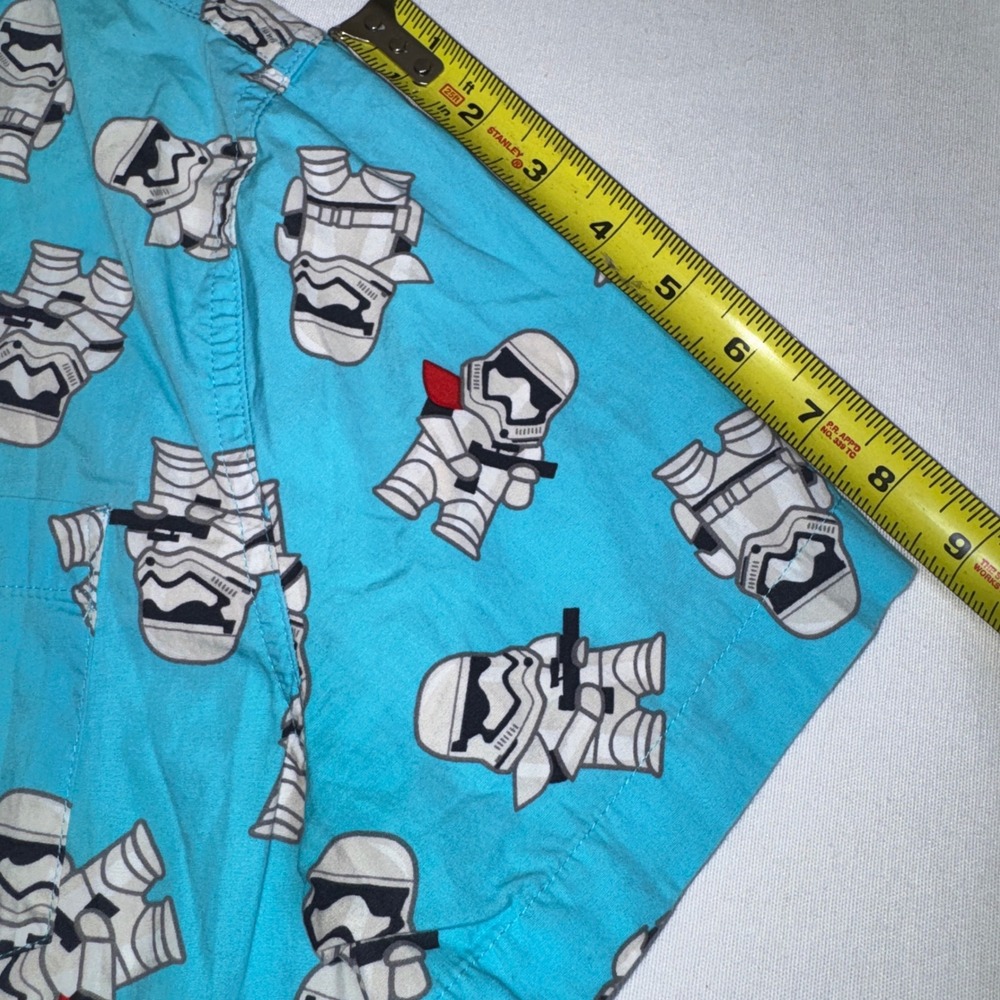 Disney Parks Star Wars Stormtrooper Button Down Shirt Mens Medium Blue Cotton - Picture 6 of 12
